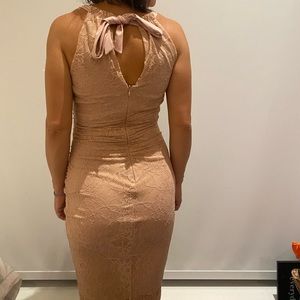 Le Chateu Pink Lace Dress